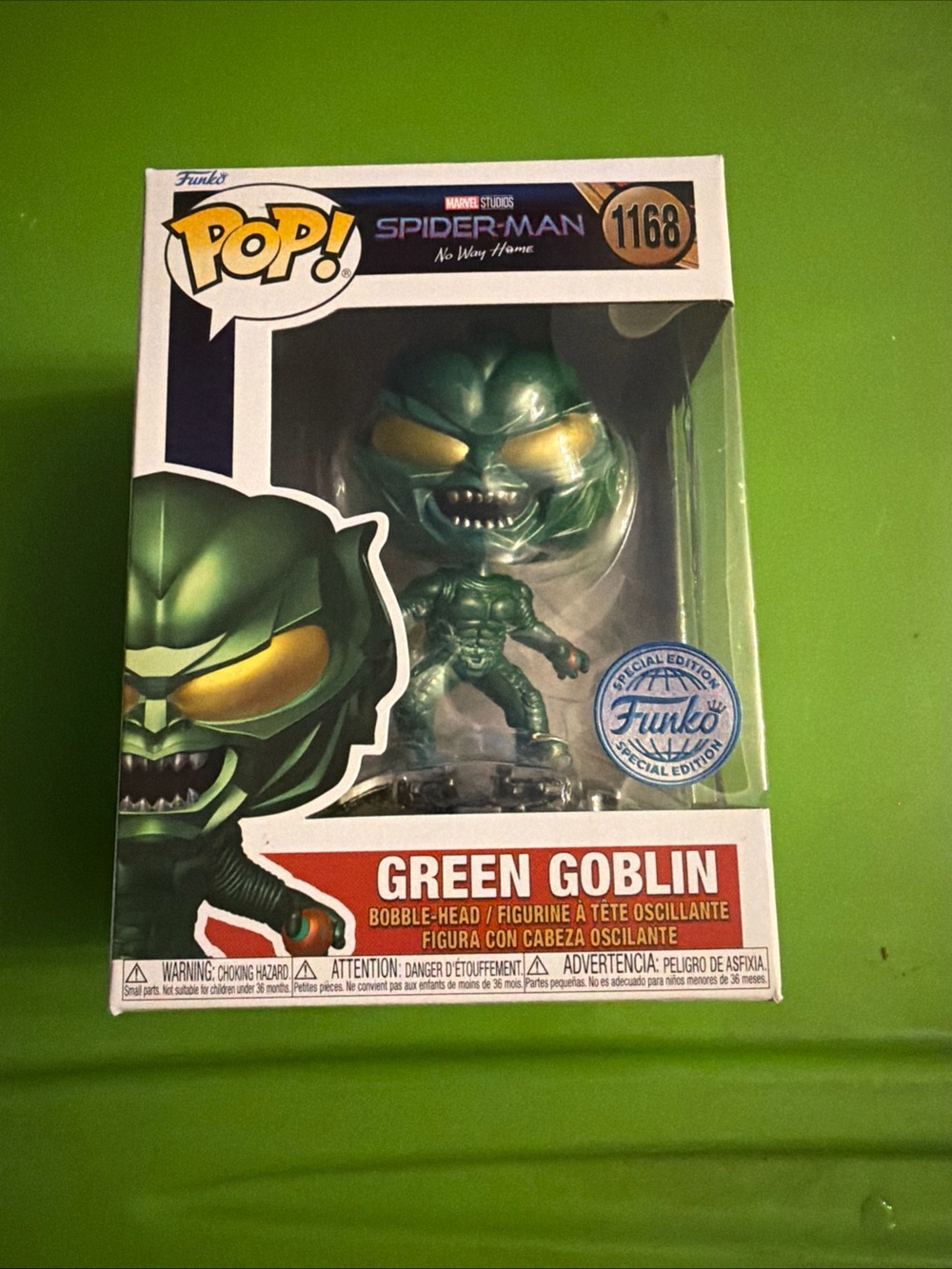 Funko POP! Green Goblin Metallic Green & Gold #1168 - Spider-Man No Way Home